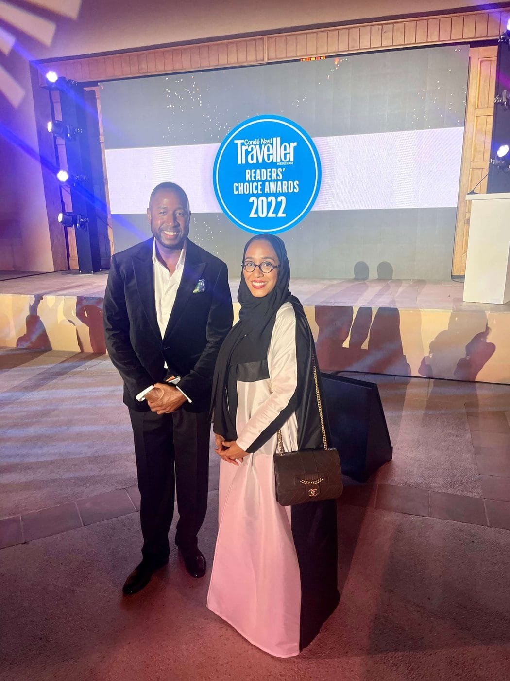 Paul Williams with Aida Al Busaidy