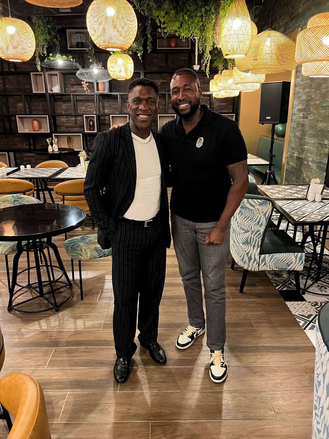 Paul Williams with Clarence Seedorf
