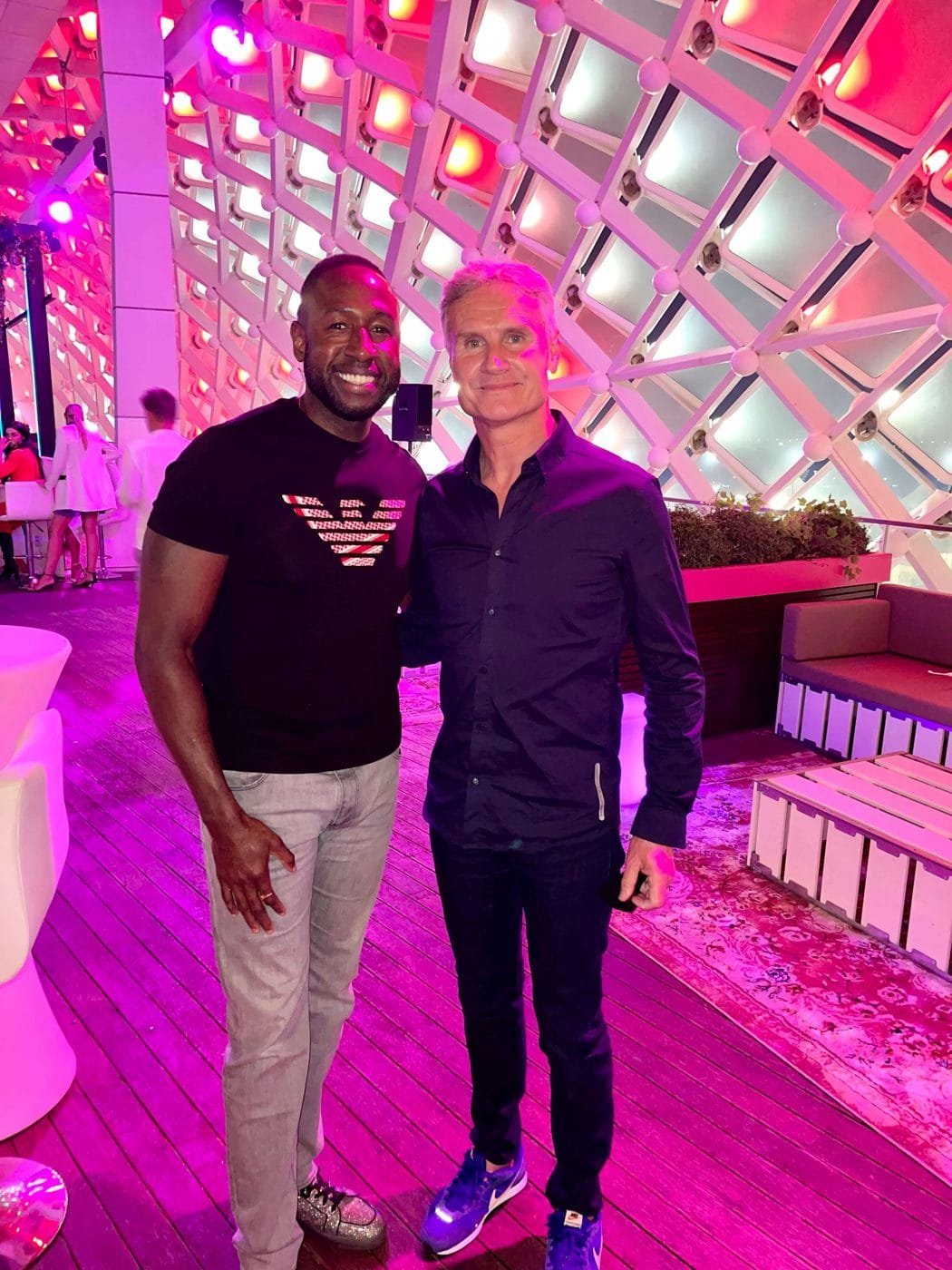 Paul Williams with David Coulthard