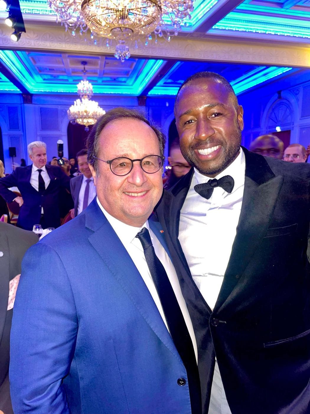 Paul Williams with François Hollande