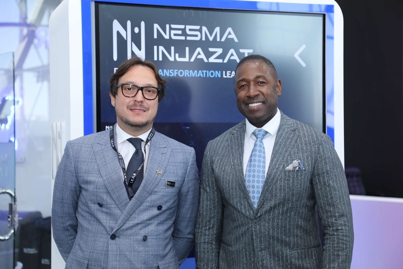 Paul Williams with Gianluca Meloni, CEO of Nesma Injazat