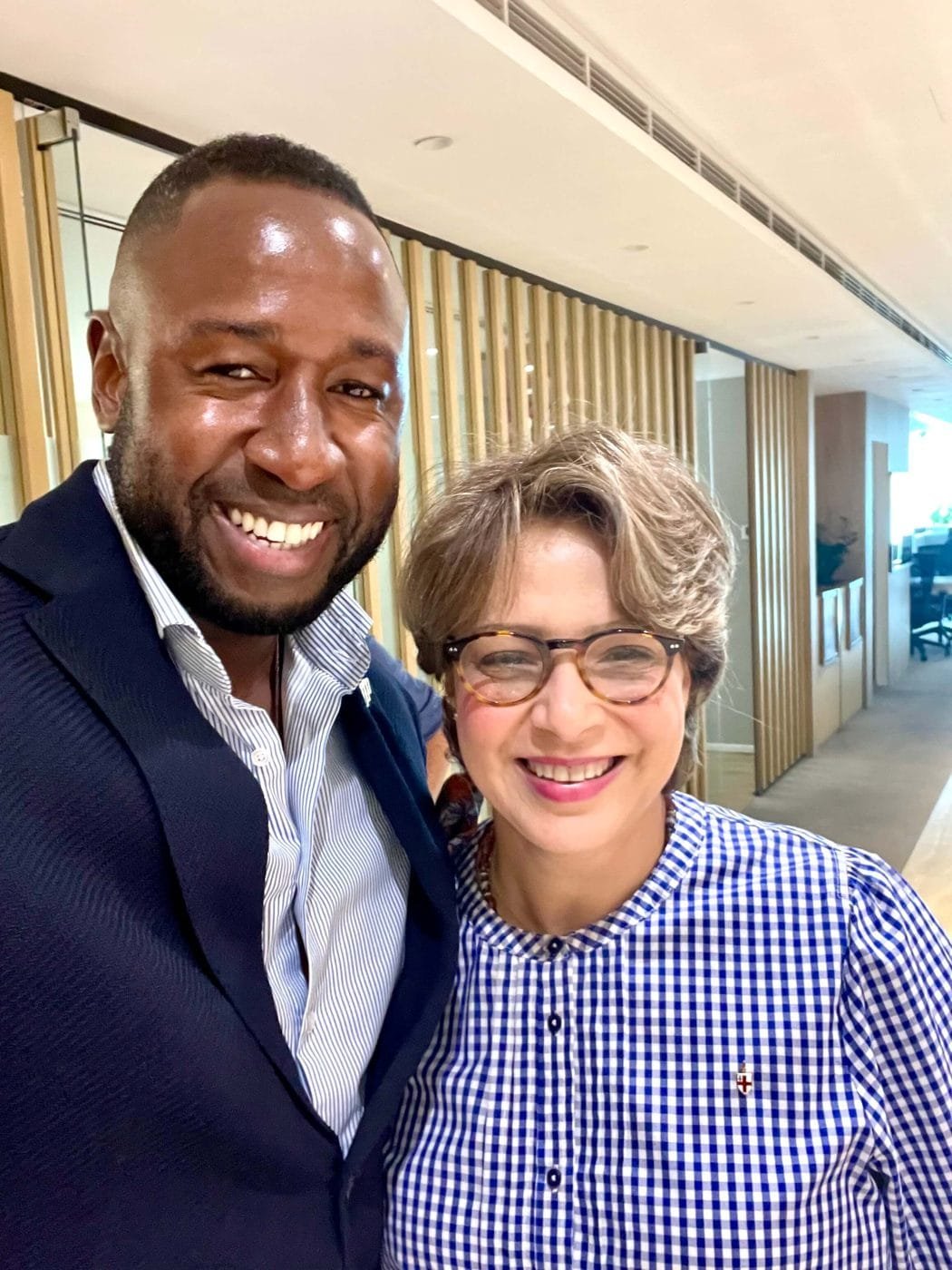 Paul Williams with H.E. Prof. Manahel Thabet