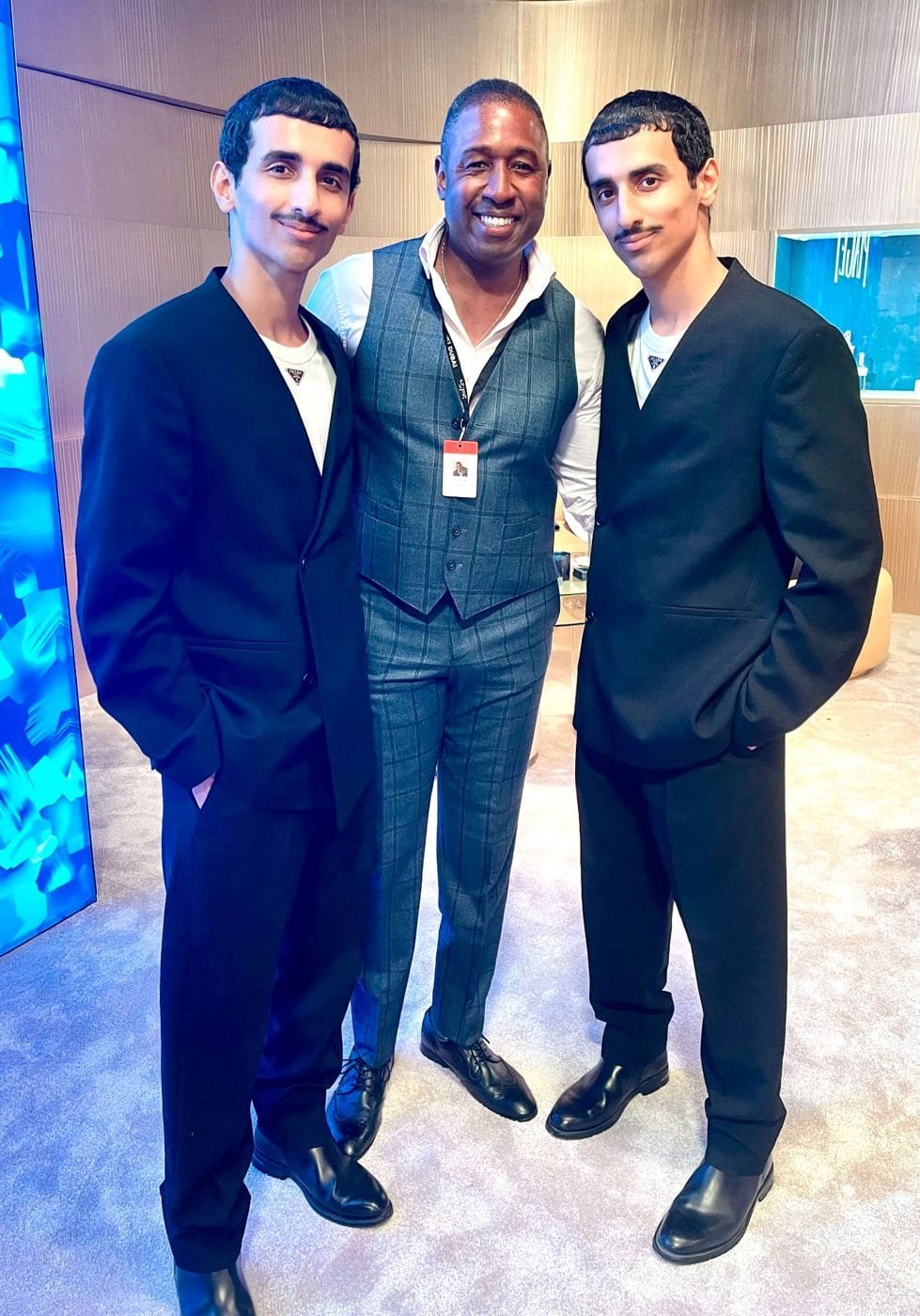 Paul Williams with Mohammed & Humaid Hadban